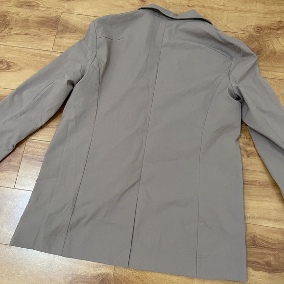 Lululemon Women Relaxed Fit Twill Blazer Brown Size M New With Tag - Picture 4 of 10